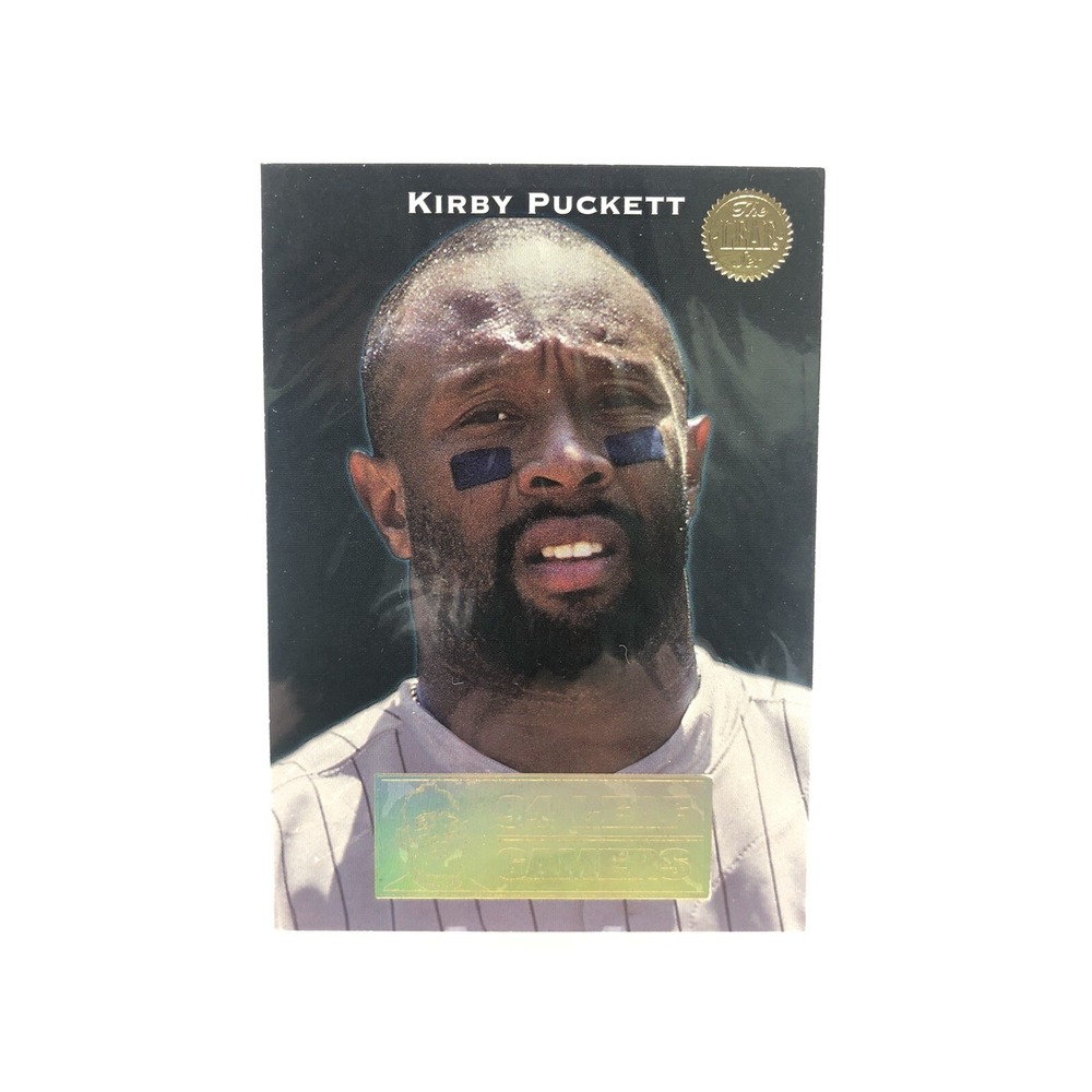 1994 Leaf Kirby Puckett Baseball Leaf Gamers Insert Card  9 of 12
